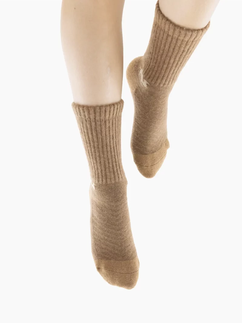 Chaussettes chameau en duvet de chameau pour filles, tricotées pour un confort optimal