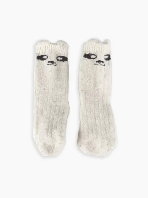 CHAUSSETTES MOUTON ENFANT | Oursons câlins | Blanc