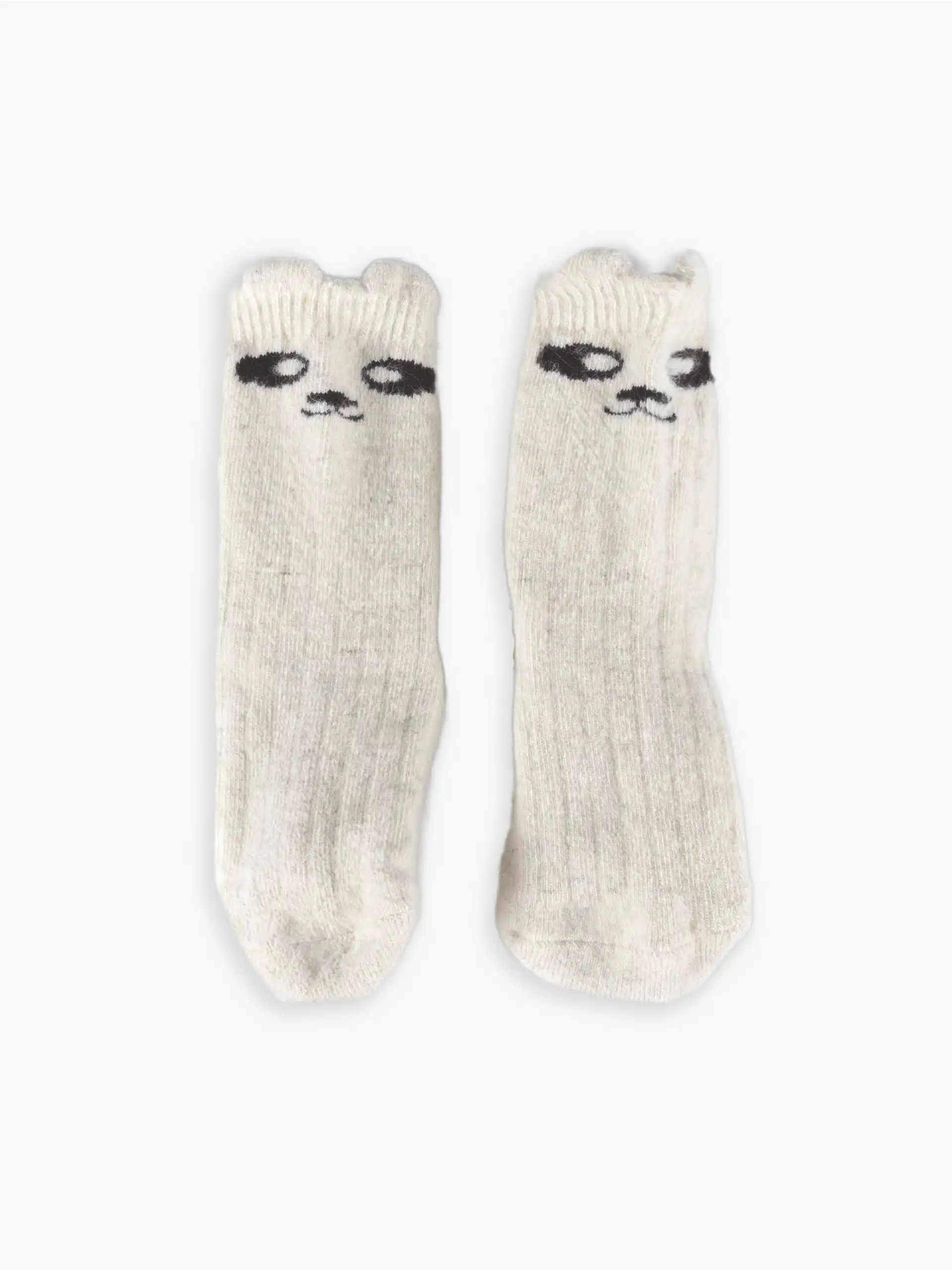 CHAUSSETTES MOUTON ENFANT | Oursons câlins | Blanc – Image 2