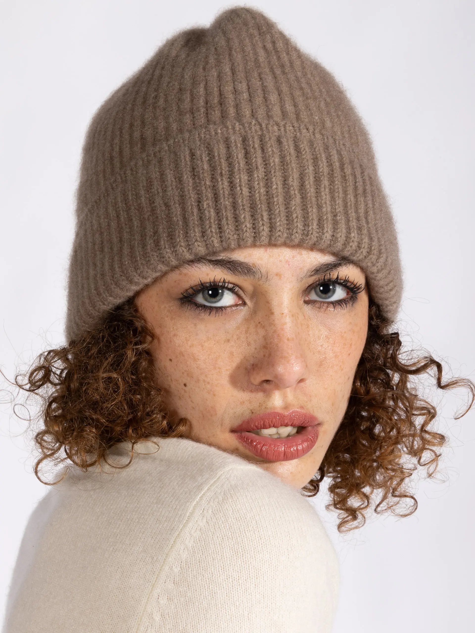 BONNET CACHEMIRE | Grège | Maille fine – Image 2
