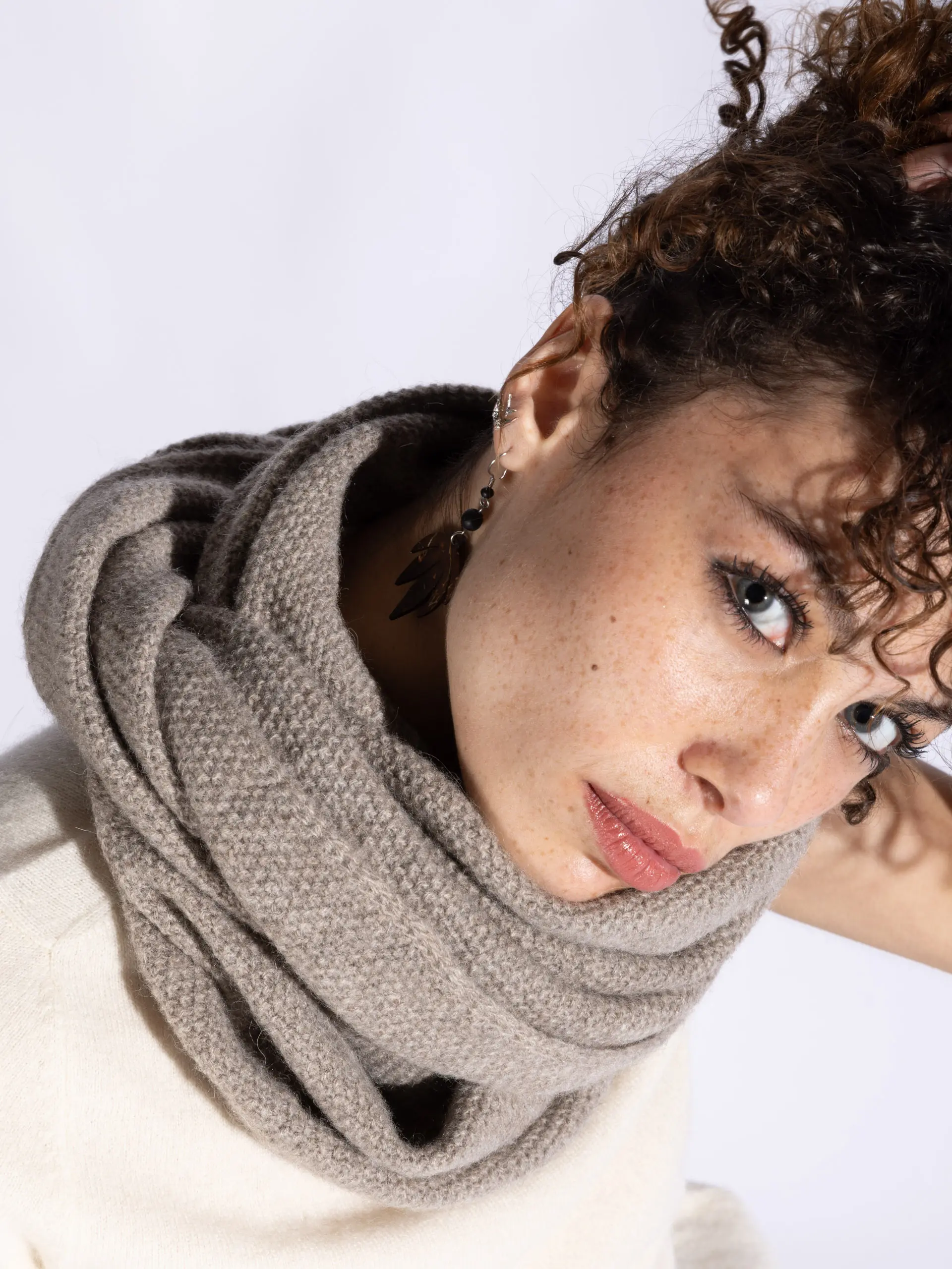 SNOOD YACK | Gris cendré | Point de riz – Image 3