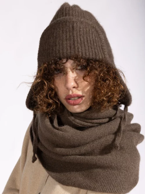 Chapka en yack marron chocolat, idéale pour affronter l'hiver
