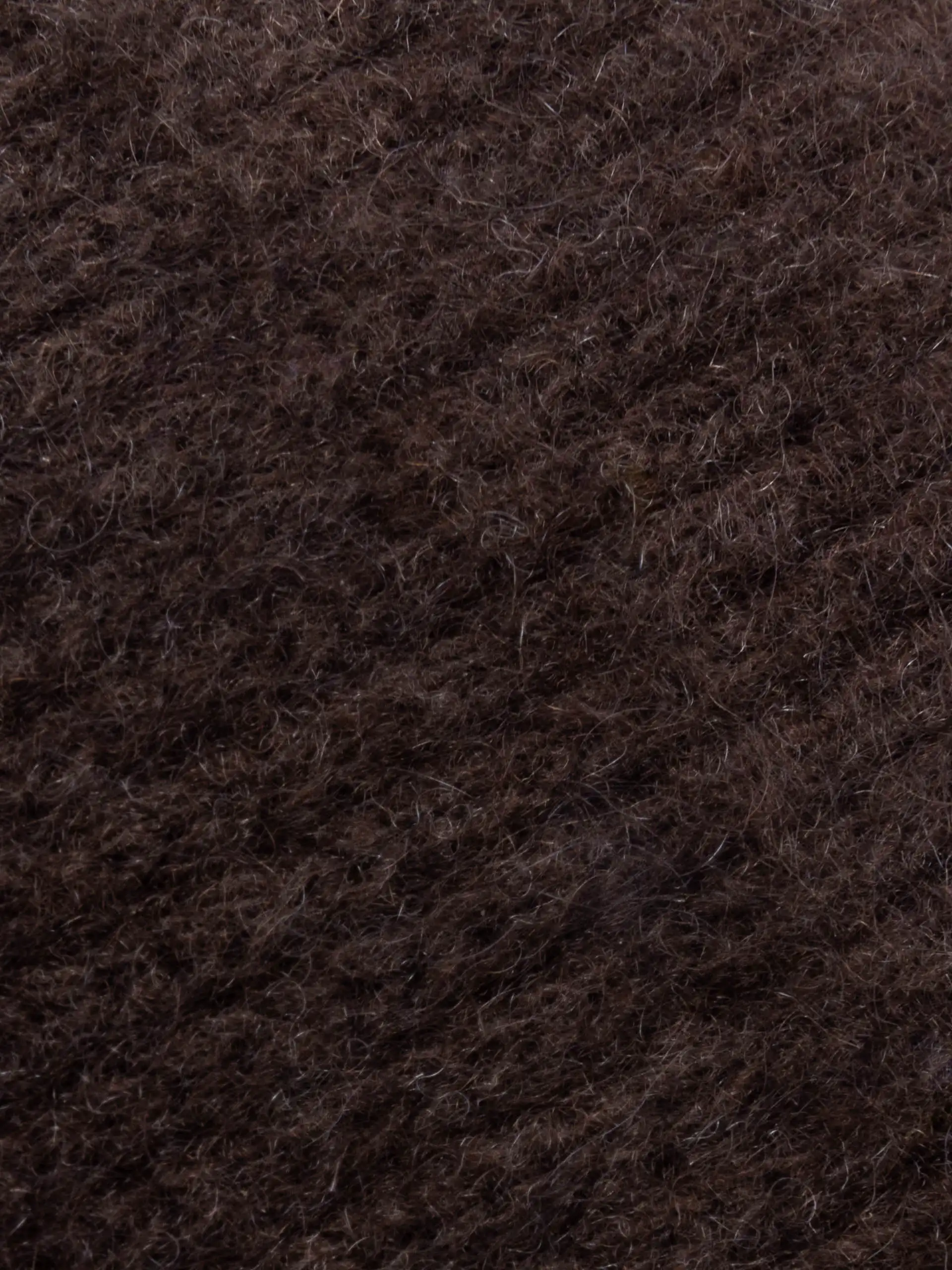 Bandeau cachemire torsade noeud en laine marron avec texture de tricot
