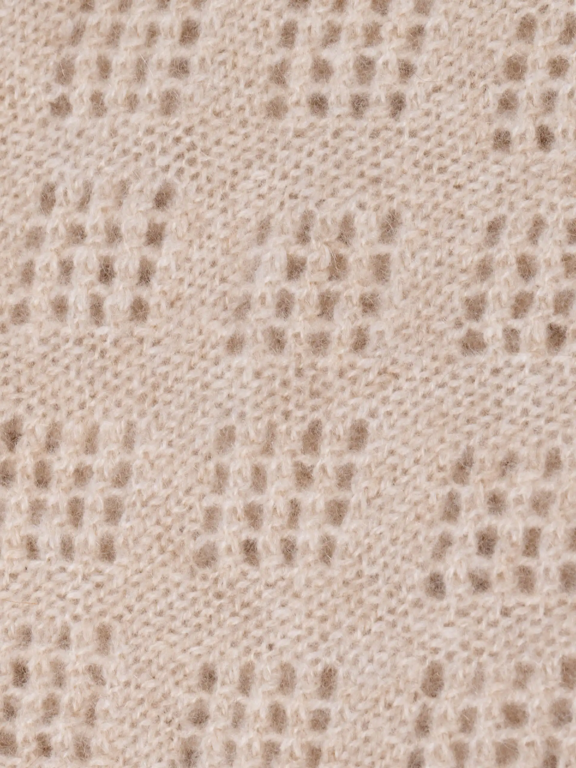 Gros plan sur la texture de l'écharpe cachemire fine en laine