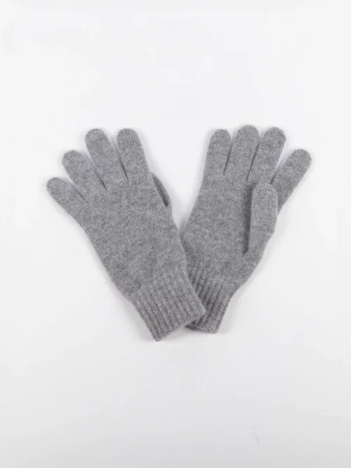 Paire de gants yack gris cendré en laine chaude pour homme et femme