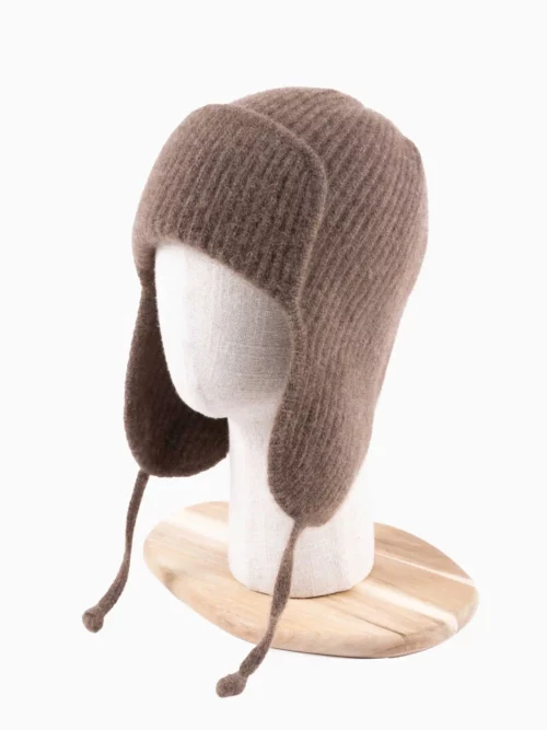 Chapka en yack marron chocolat, idéale pour affronter l'hiver
