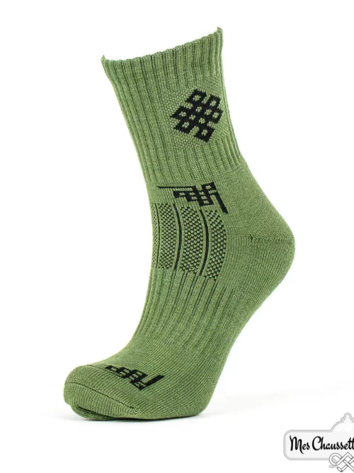 Chaussettes coton vert confortables et chaudes pour l'hiver