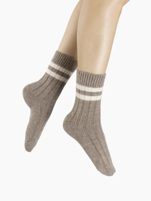 Chaussettes mouton cachemire tricotées, parfaites pour l'hiver et le froid, en laine chaude.