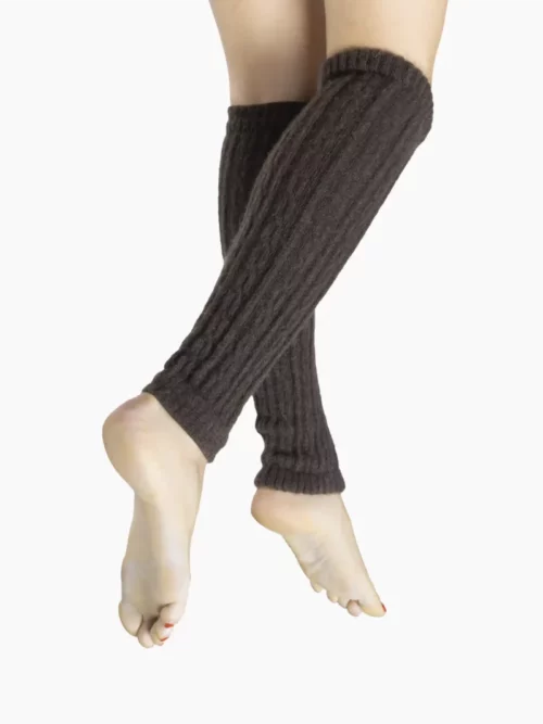 Guêtres marron en laine, idéales pour l'hiver pour femme
