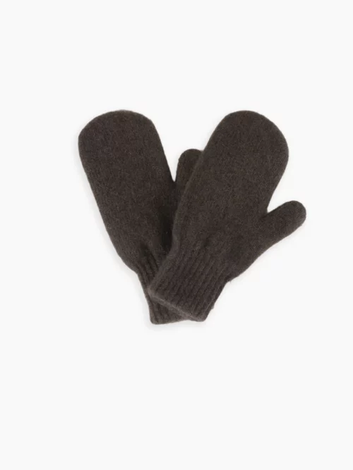 Paire de moufles enfant en laine tricotée, parfaite pour l'hiver