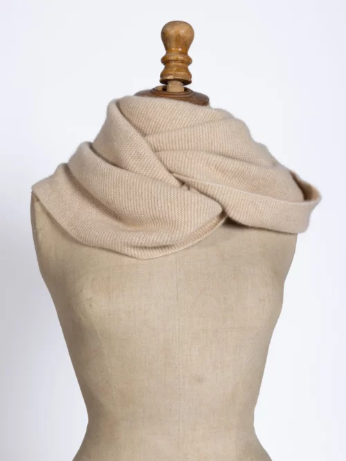 SNOOD CACHEMIRE | Beige | Point mousse
