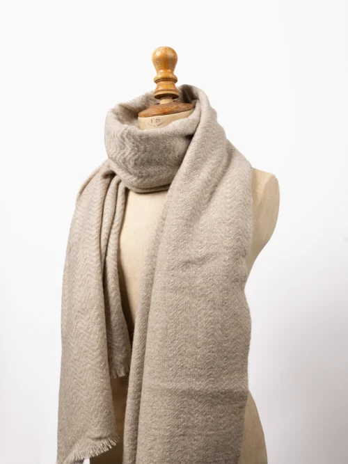 Étole Mouton/Cachemie | Beige | KHEE