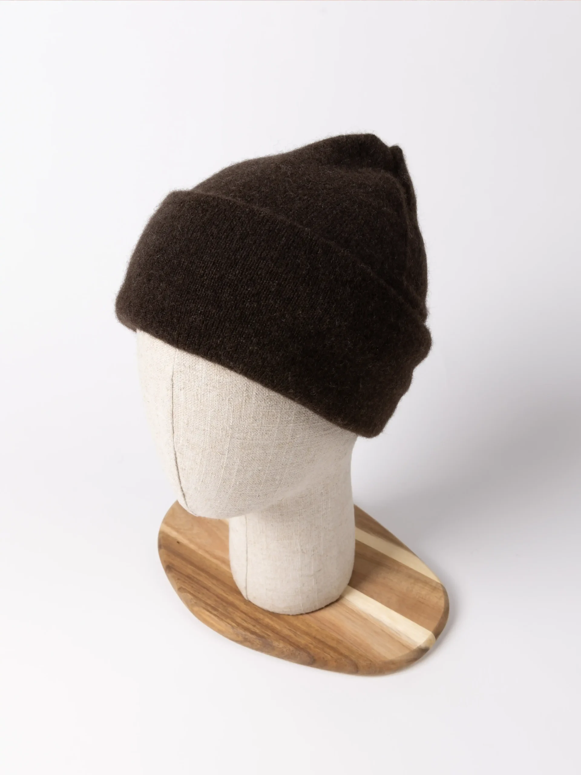 BONNET DOUBLE-PLI YACK | Marron foncé – Image 2