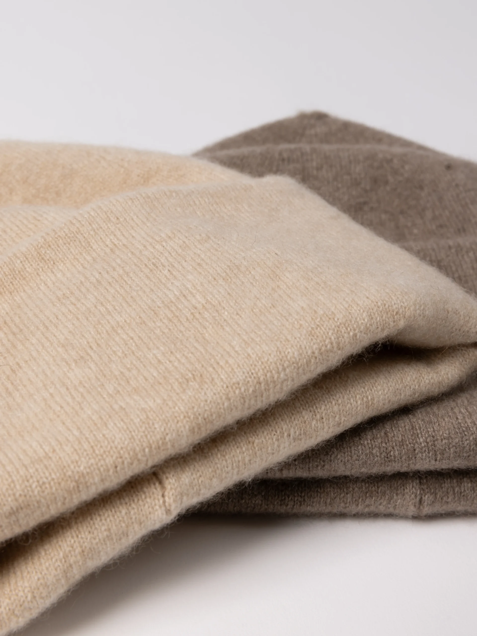 BONNET DOUBLE-PLI CACHEMIRE | Beige – Image 4