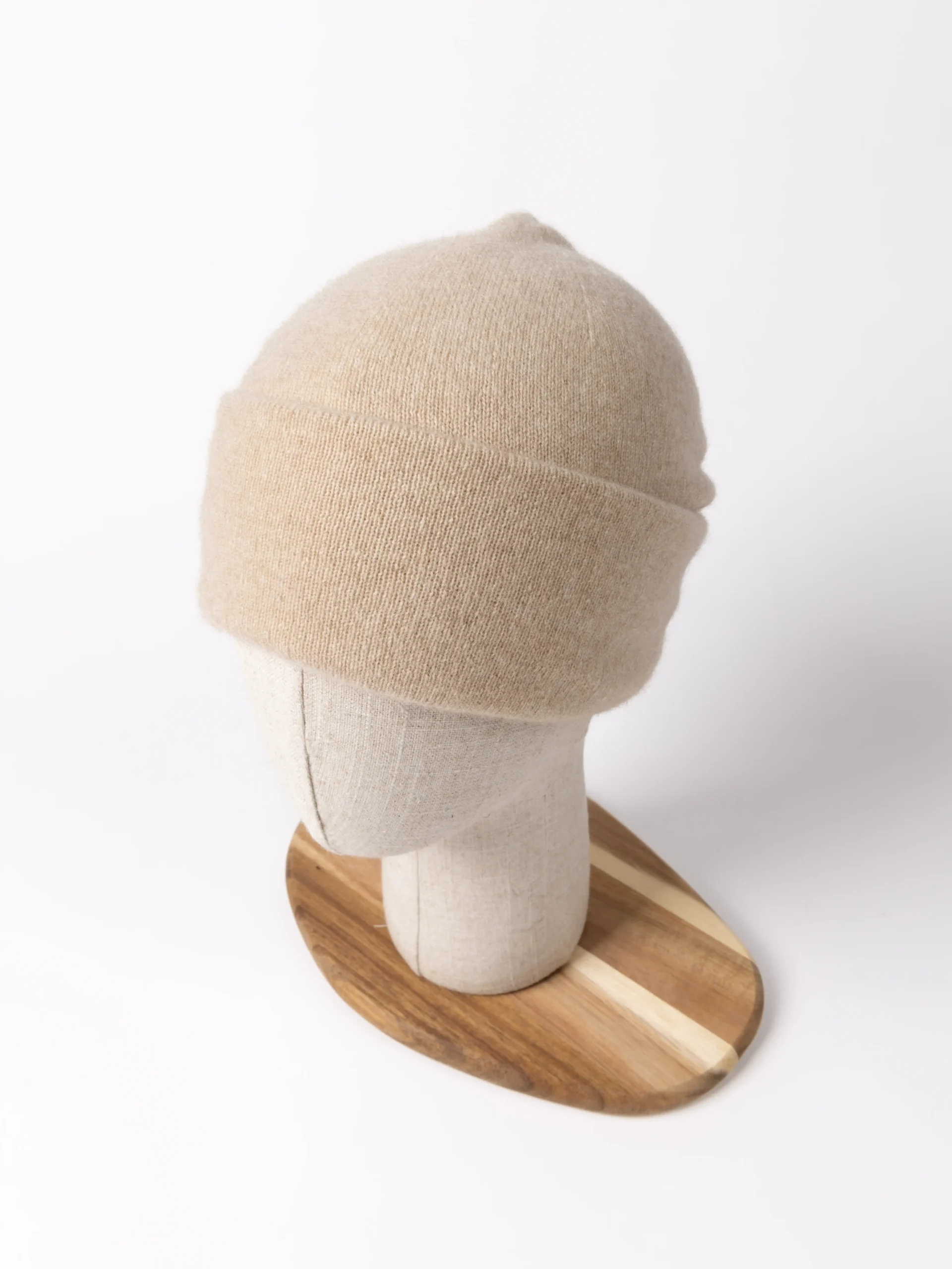 BONNET DOUBLE-PLI CACHEMIRE | Beige – Image 2